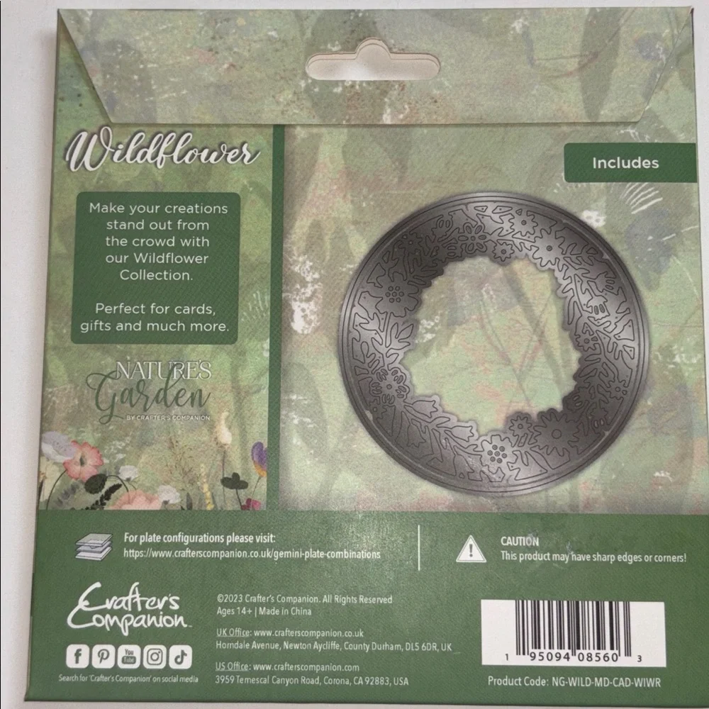 Nature's Garden Wildflowers Wildflower Wreath Metal Die NWT UNOPENED